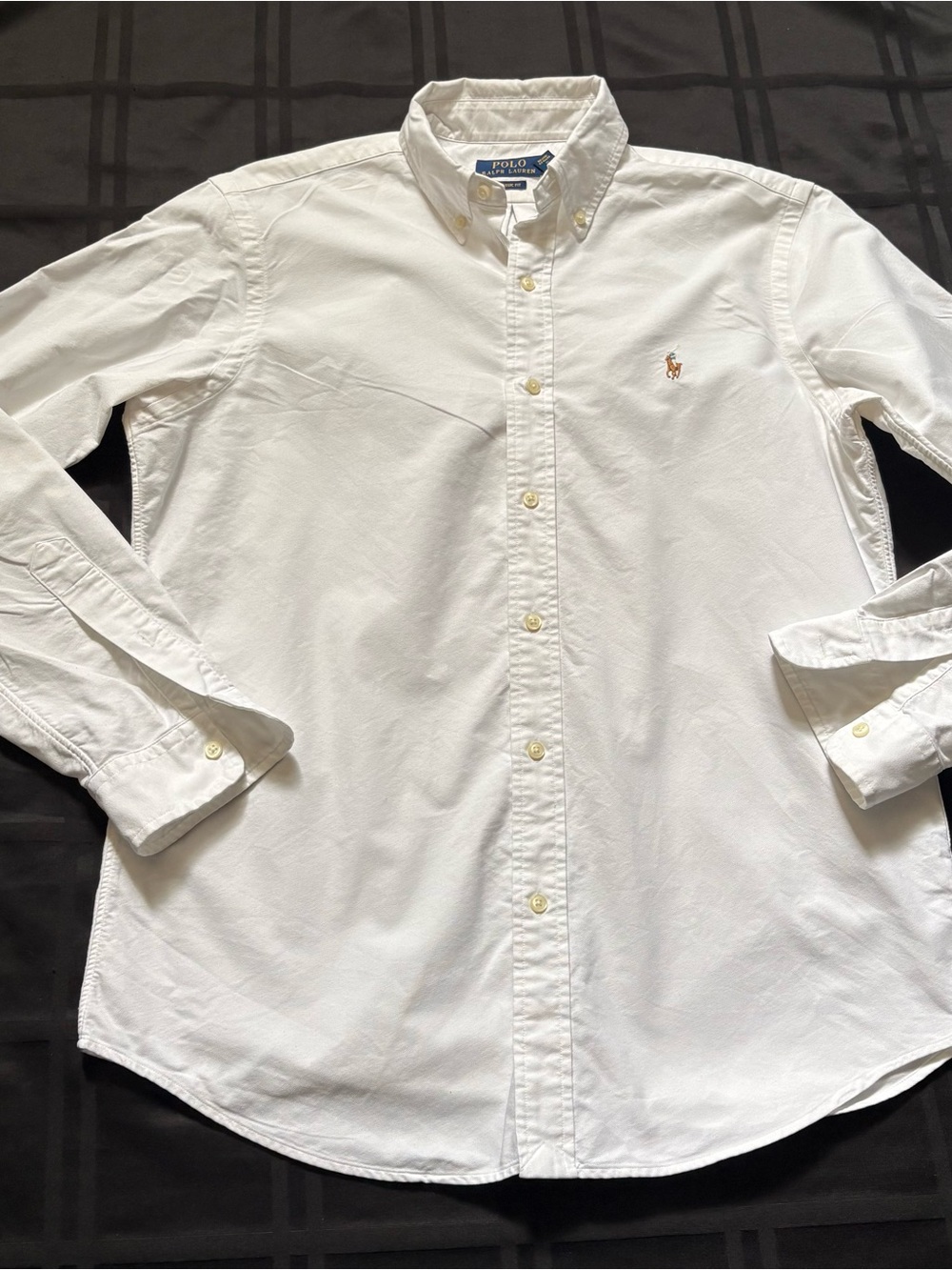 Polo Ralph Lauren Oxford Shirt Mens Large White Button Up Classic Fit Pony